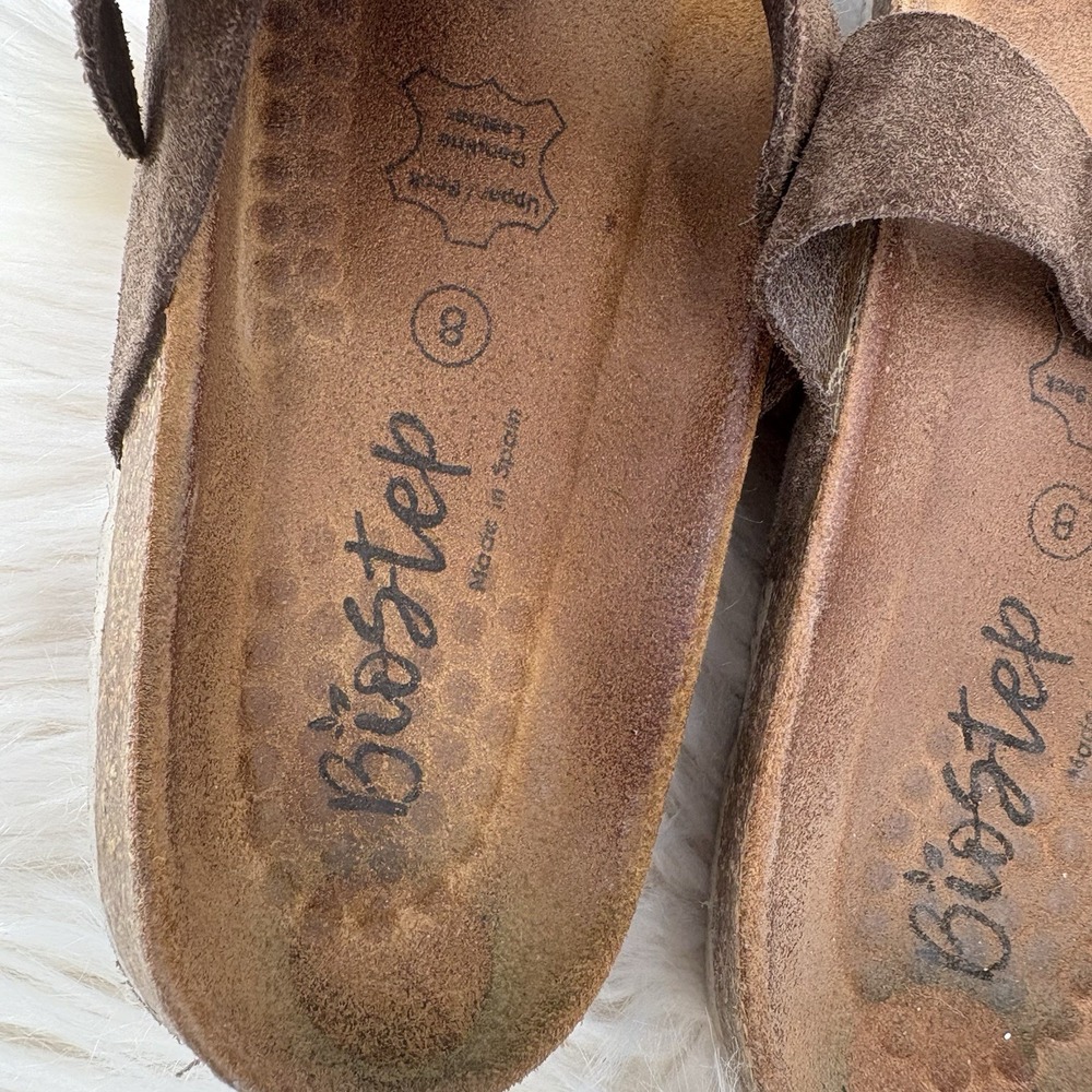 Biostep Cork Footbed Sandals Suede Strap‎ Adjustable Buckle Size 8 - Picture 3 of 7